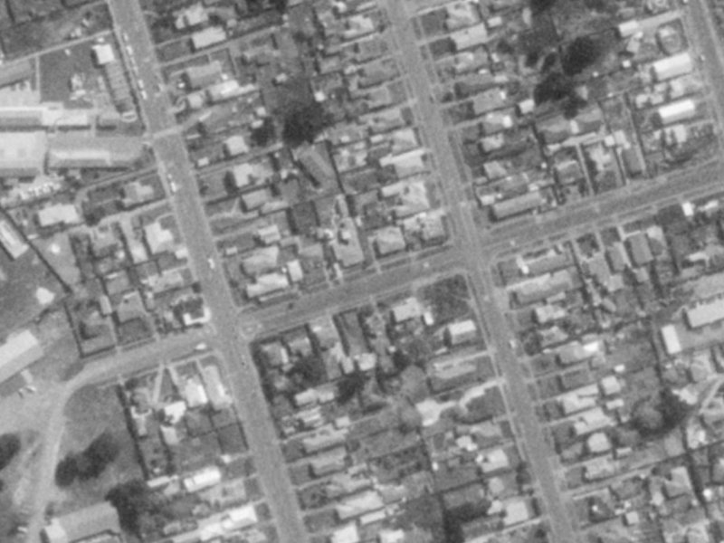 38 Beatty Street from the air, 1975-1979