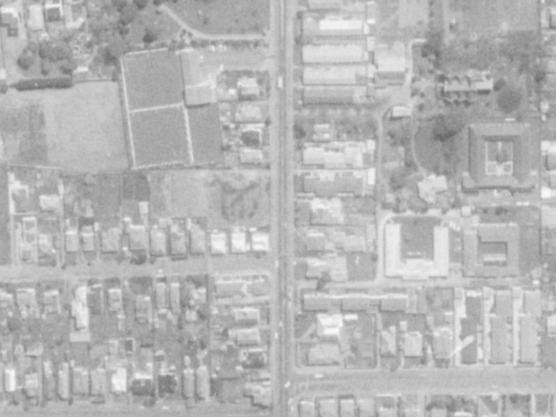 151E Stanmore Road from the air, 1975-1979