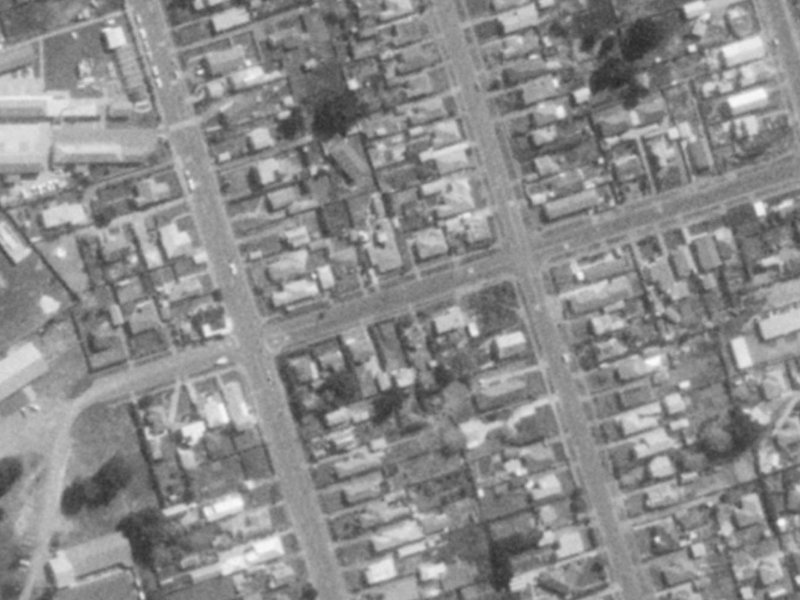 41 Beatty Street from the air, 1975-1979