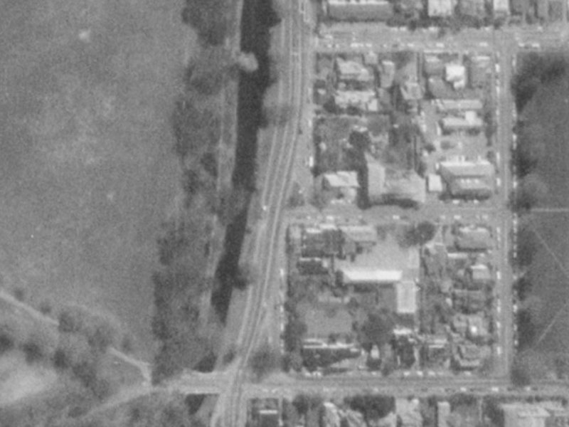 19 Cranmer Sq from the air, 1975-1979