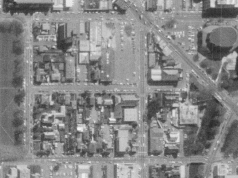 54 Chester St West from the air, 1975-1979