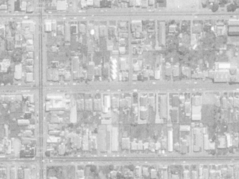137-139 Chester St E from the air, 1975-1979