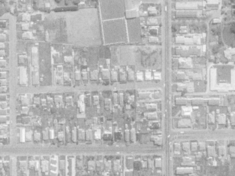34 Haast Street from the air, 1975-1979