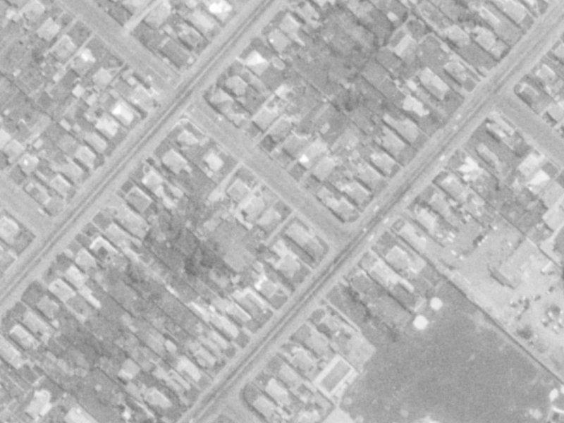52B Surrey Street from the air, 1975-1979