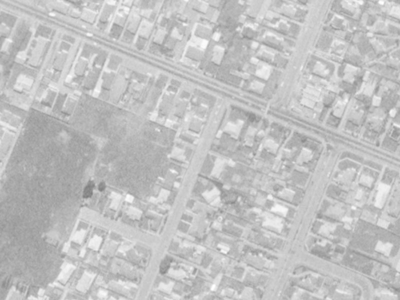 3A Bucknell Street from the air, 1975-1979