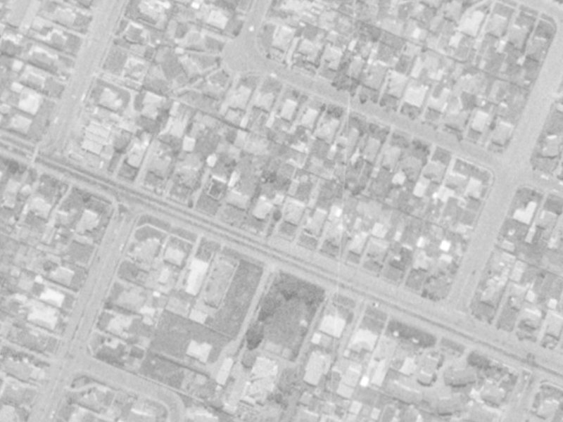 136 Yaldhurst Road from the air, 1975-1979