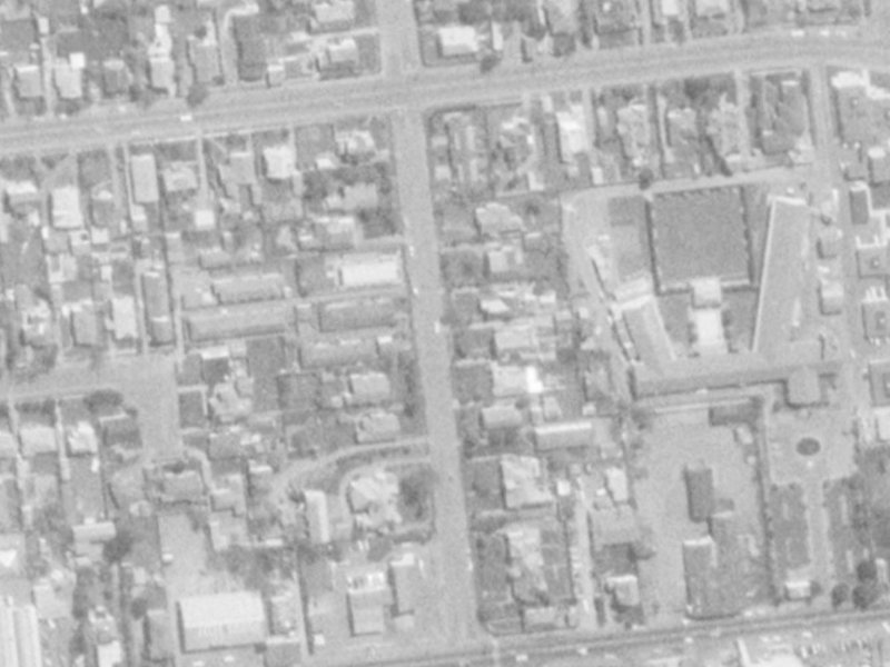 34A Harakeke Street from the air, 1975-1979