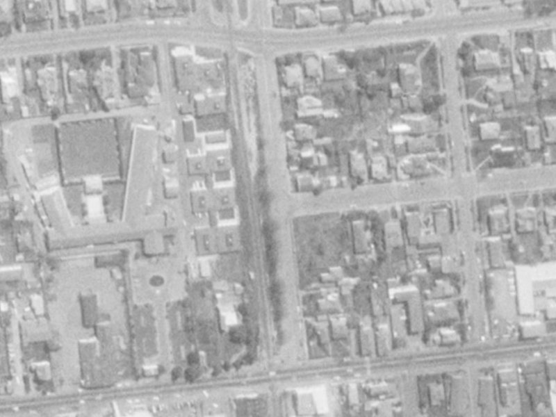 32 Ayr Street from the air, 1975-1979