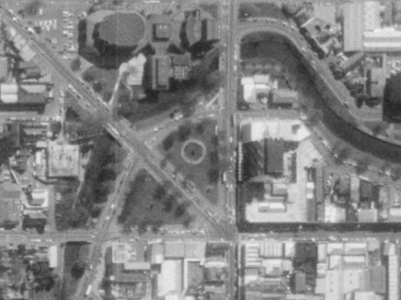 282C Durham Street North from the air, 1975-1979