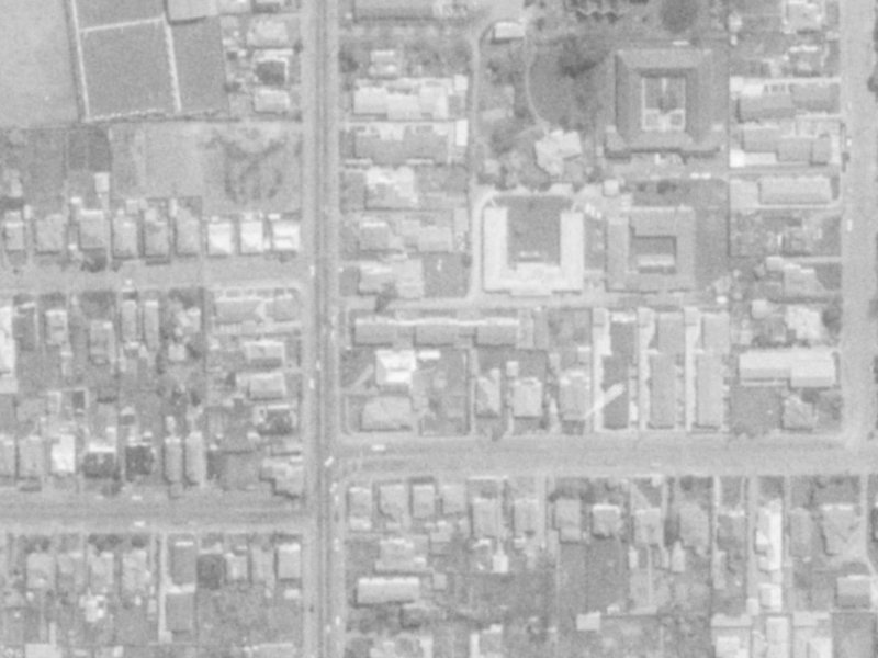142 Stanmore Road from the air, 1975-1979
