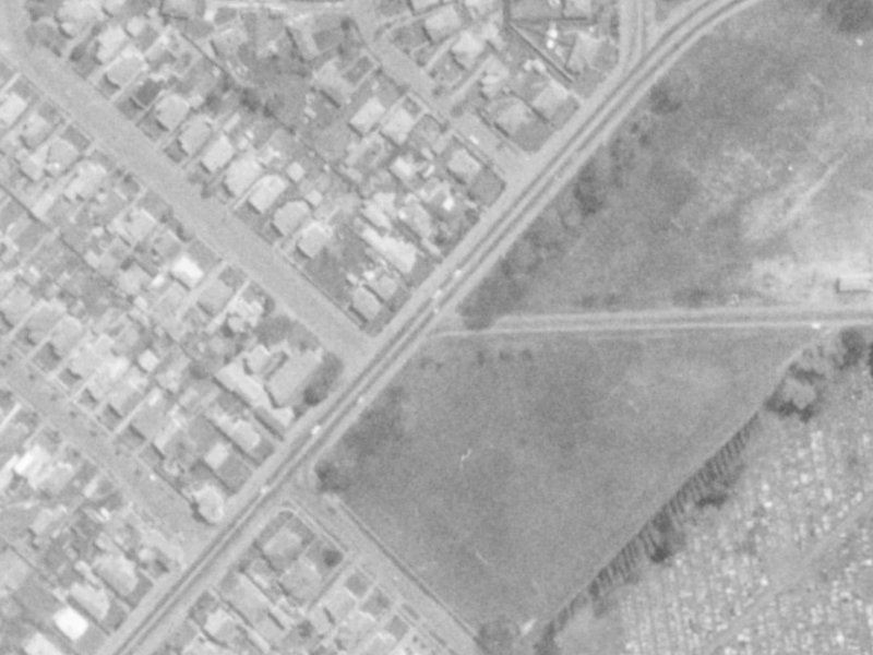 143-151 Buckleys Road from the air, 1975-1979