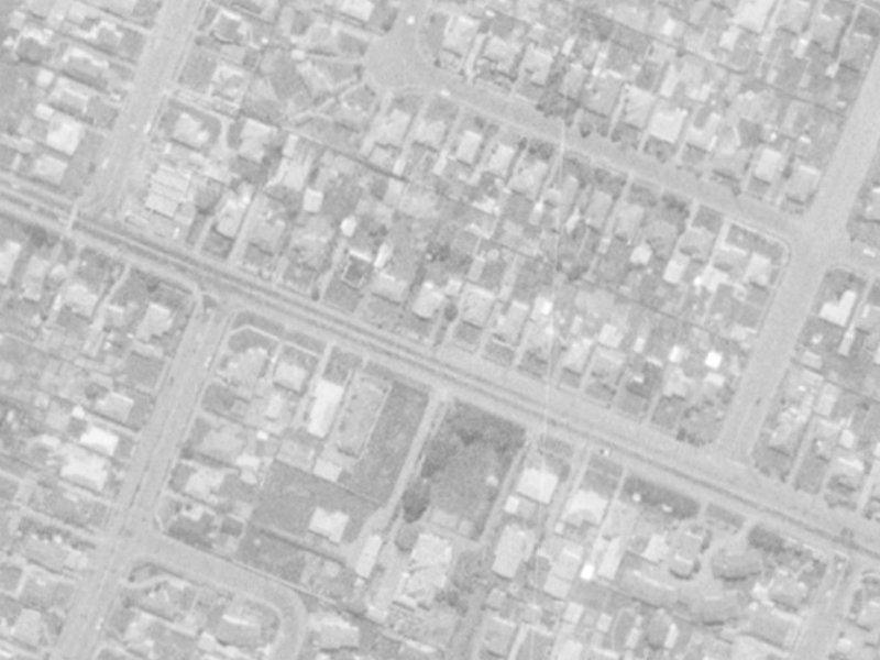 138 Yaldhurst Road from the air, 1975-1979