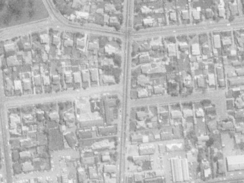 1 Rata Street from the air, 1975-1979