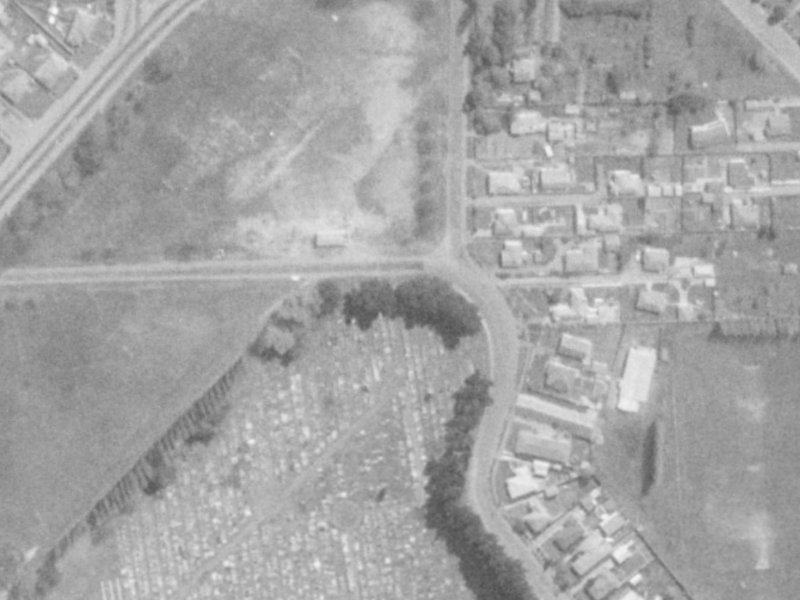 176 McGregors Road from the air, 1975-1979