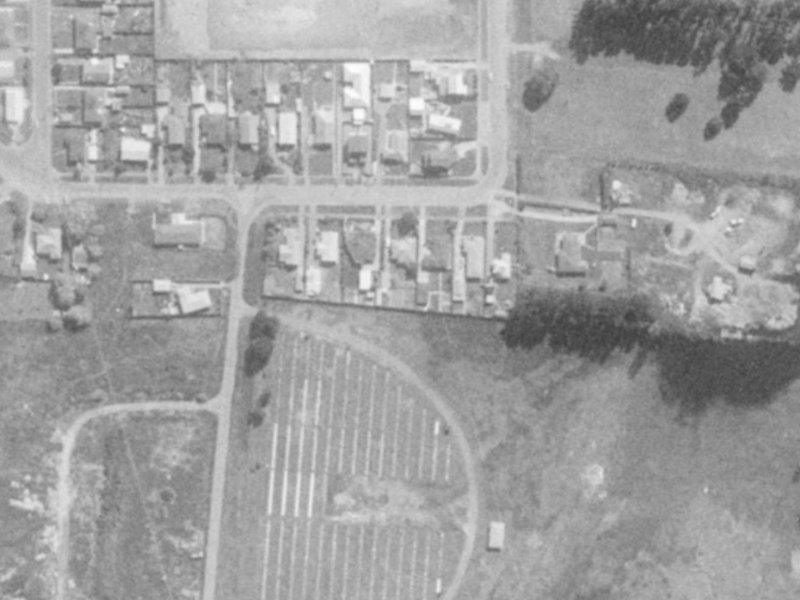 68 Rudds Road from the air, 1975-1979