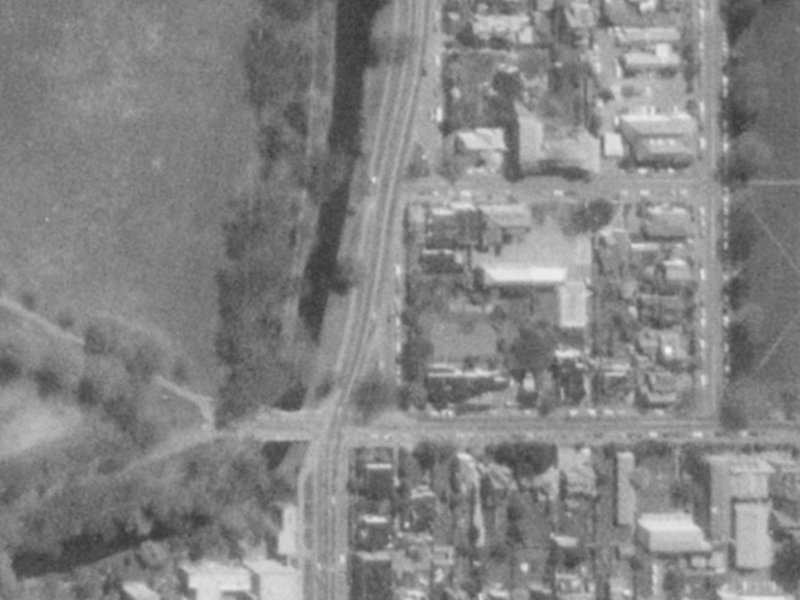 16 Park Terrace from the air, 1975-1979