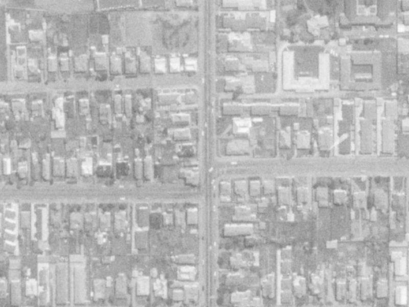 129 Stanmore Road from the air, 1975-1979