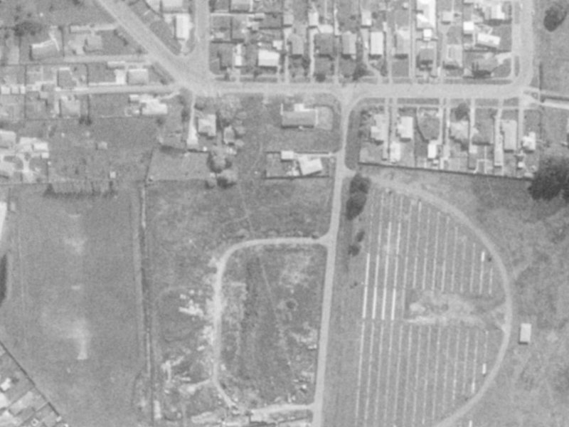 16 Merrilees Place from the air, 1975-1979