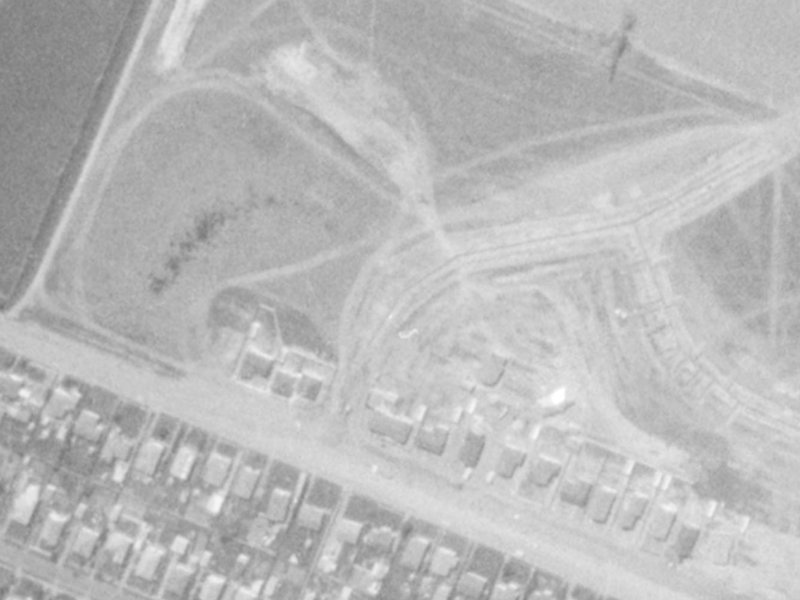 73 Vanguard Drive from the air, 1975-1979
