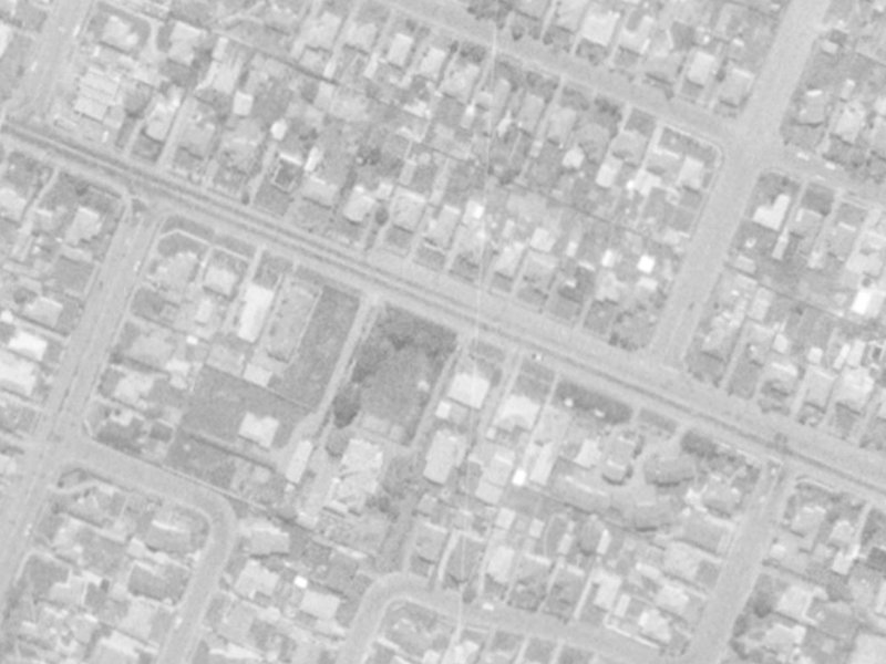 105 Yaldhurst Road from the air, 1975-1979