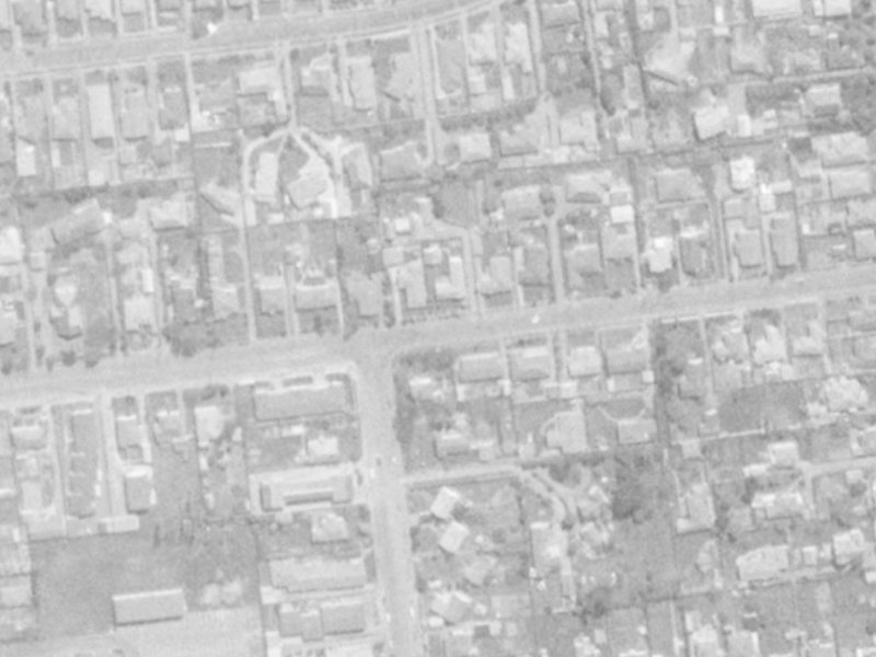 Hanrahan Street from the air, 1975-1979