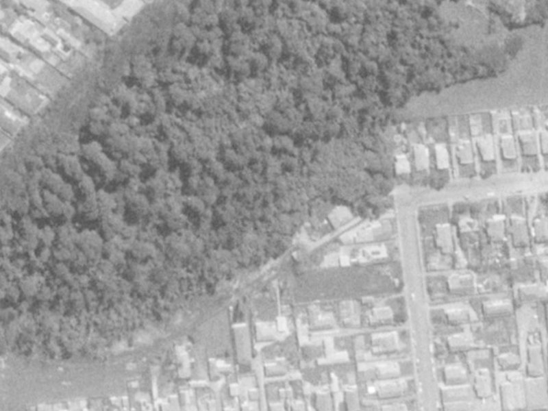 Kauri Street from the air, 1975-1979