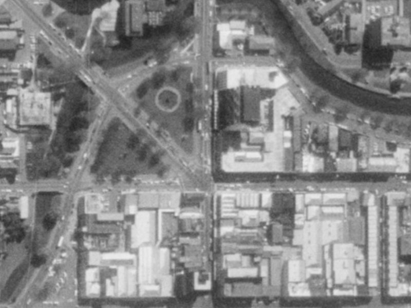 772 Colombo Street from the air, 1975-1979