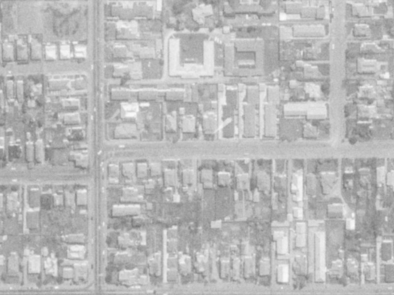 476A Armagh Street from the air, 1975-1979