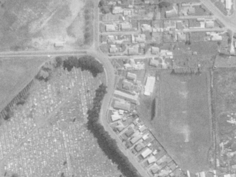 160 McGregors Road from the air, 1975-1979