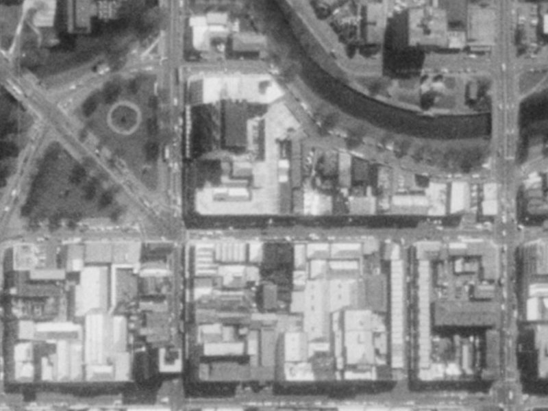 103 Armagh Street from the air, 1975-1979