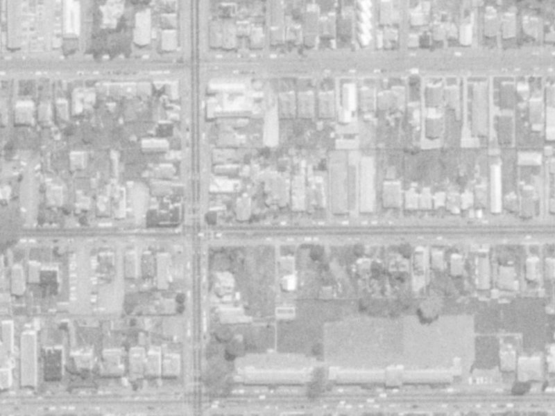 257 Armagh Street from the air, 1975-1979