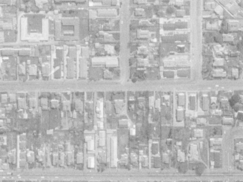 506A Armagh Street from the air, 1975-1979