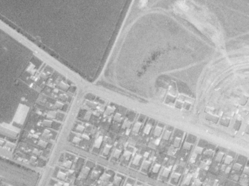 196 Buchanans Road from the air, 1975-1979