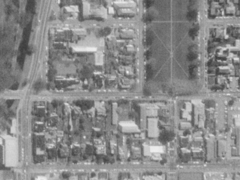 17-25 Armagh Street from the air, 1975-1979