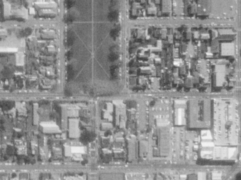 53B Armagh Street from the air, 1975-1979