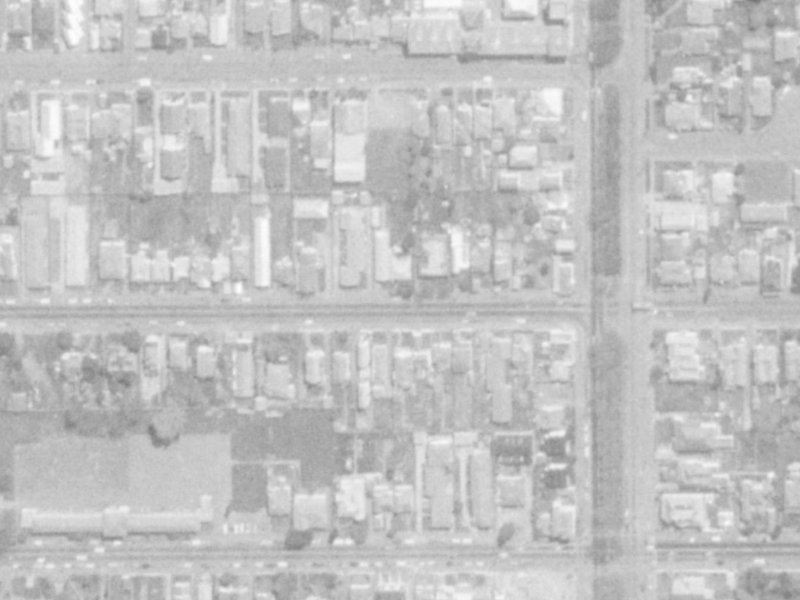 340B Armagh Street from the air, 1975-1979