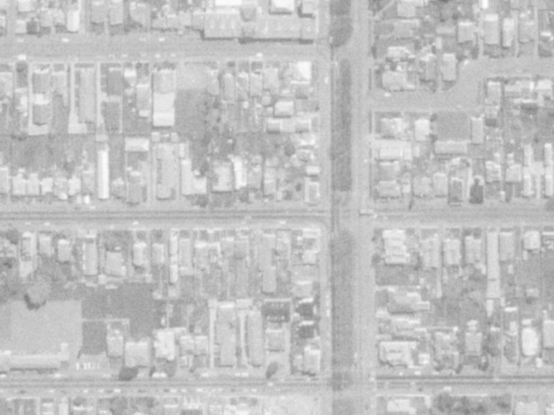 315 Armagh Street from the air, 1975-1979