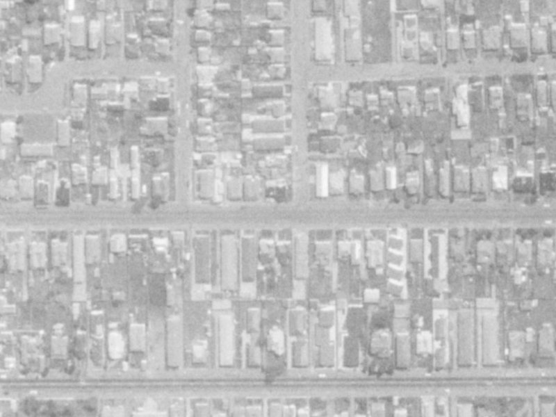 365 Armagh Street from the air, 1975-1979
