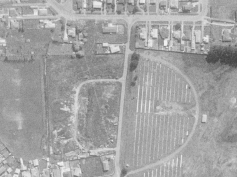 Cypress Street from the air, 1975-1979