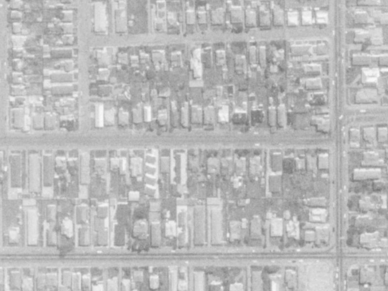 430 Armagh Street from the air, 1975-1979