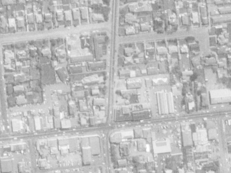 6A Straven Road from the air, 1975-1979