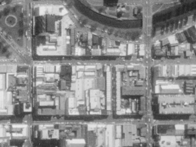 283 Manchester Street from the air, 1975-1979
