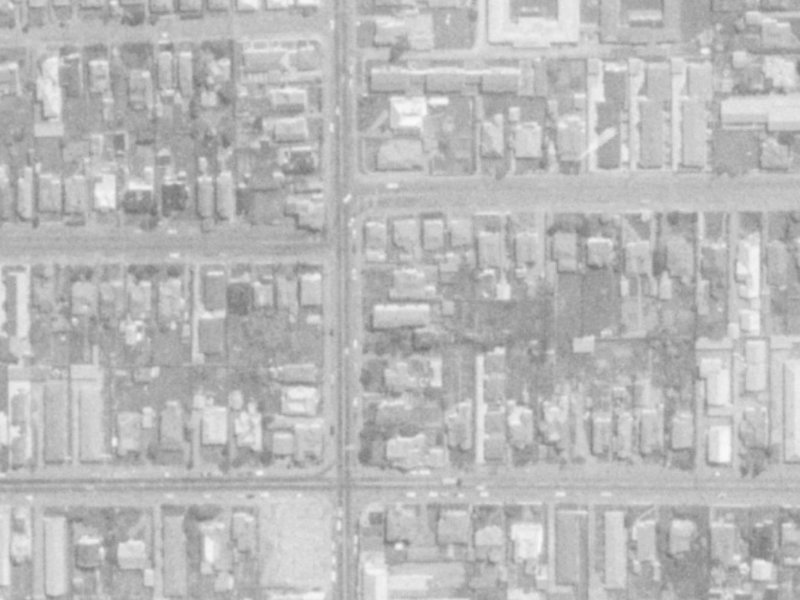 124 Stanmore Road from the air, 1975-1979