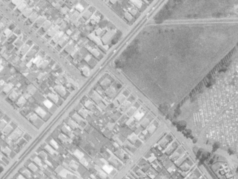 10 Butterfield Avenue from the air, 1975-1979