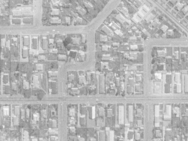 126 England Street from the air, 1975-1979