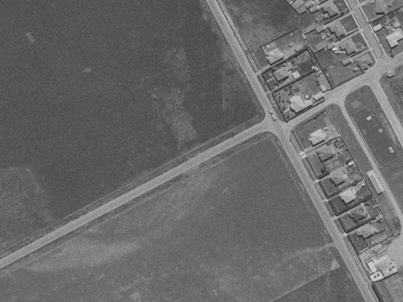 43 Newtons Road from the air, 1975-1979