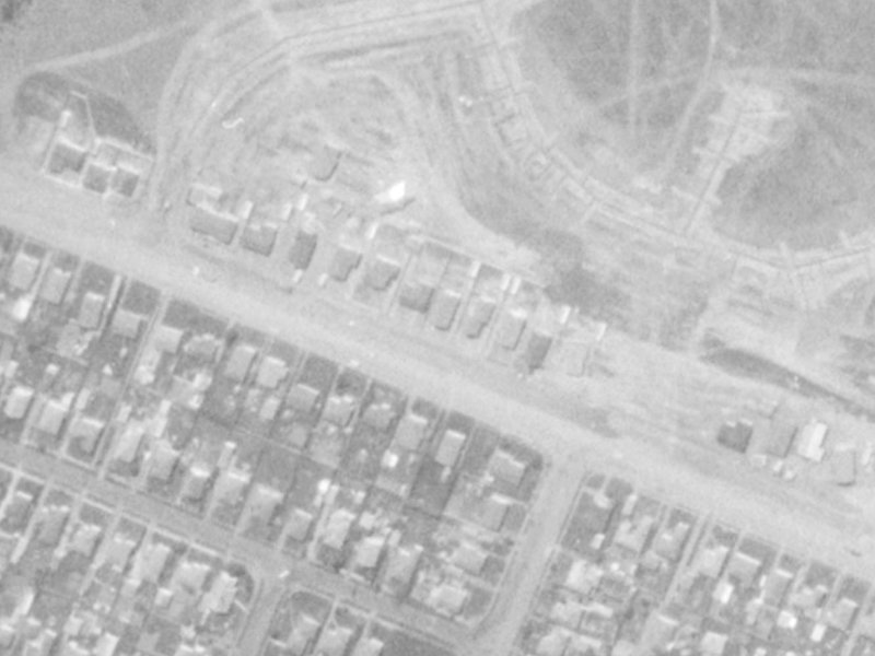 164 Buchanans Road from the air, 1975-1979
