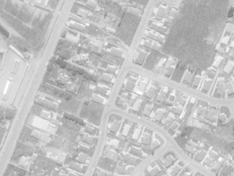 48 Cheyenne Street from the air, 1975-1979