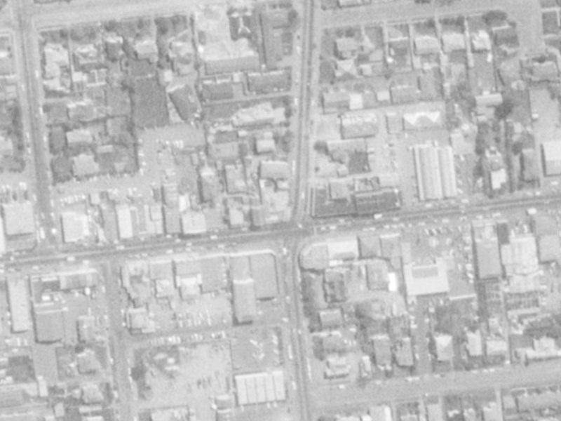 90 Riccarton Road from the air, 1975-1979