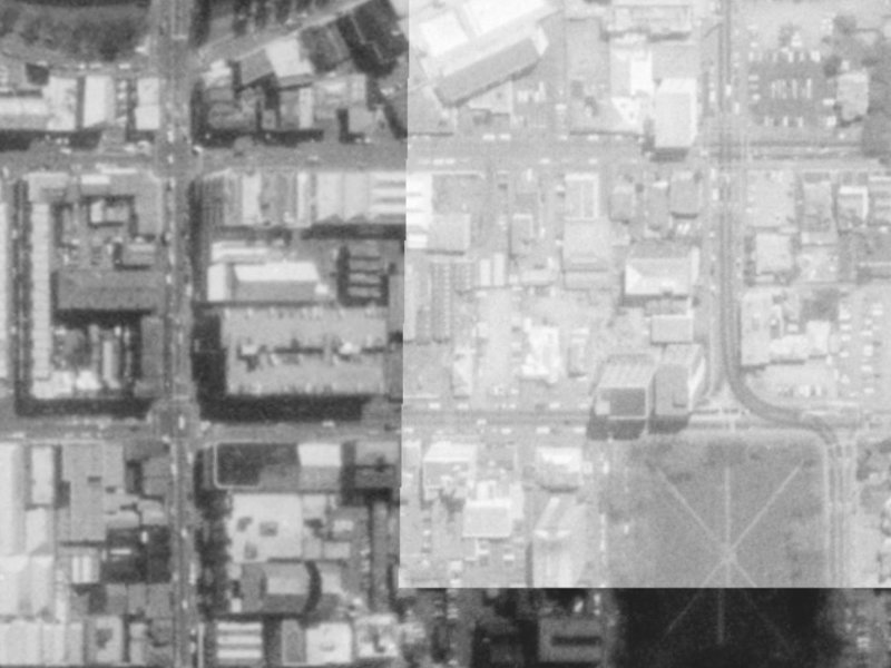 203 Gloucester Street from the air, 1975-1979